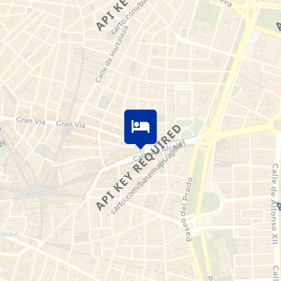 location of hotel on a map