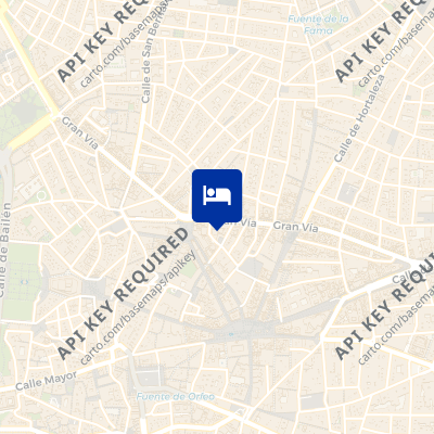 location of hotel on a map