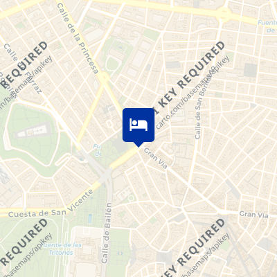 location of hotel on a map