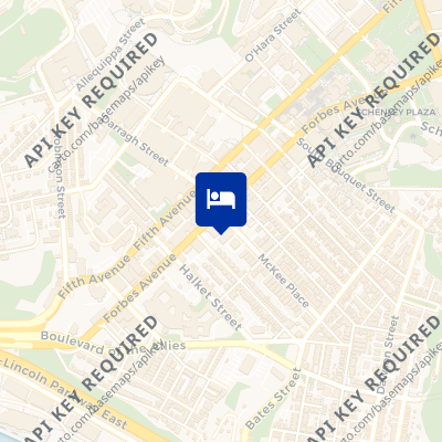 location of hotel on a map