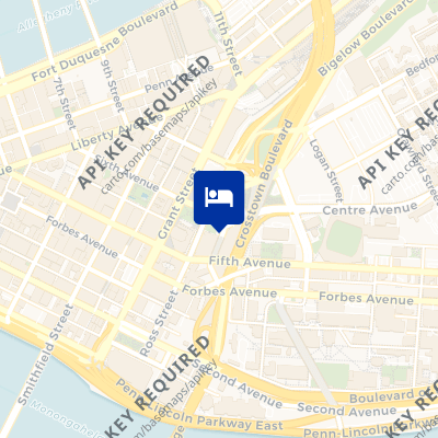 location of hotel on a map