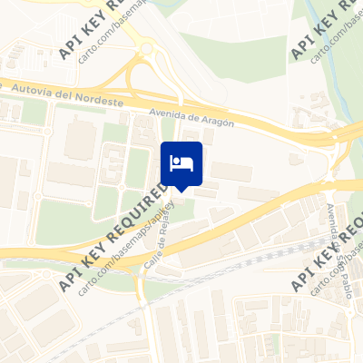 location of hotel on a map