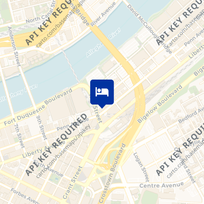 location of hotel on a map