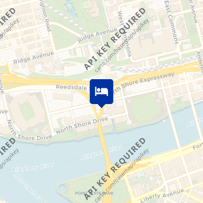 location of hotel on a map
