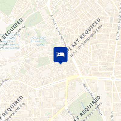 location of hotel on a map