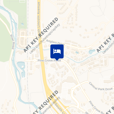 location of hotel on a map