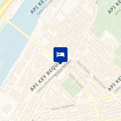 location of hotel on a map