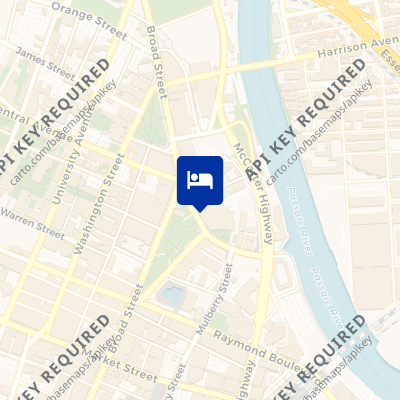 location of hotel on a map