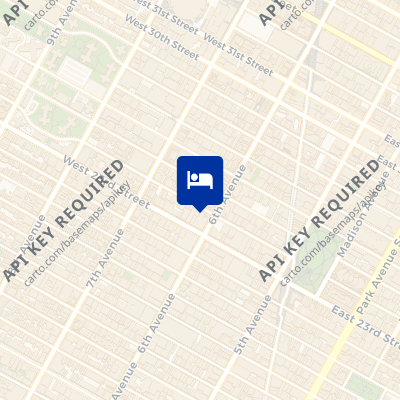 location of hotel on a map