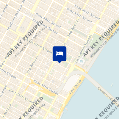 location of hotel on a map