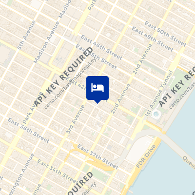 location of hotel on a map