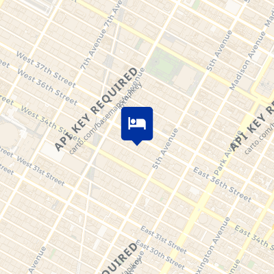 location of hotel on a map