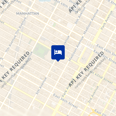 location of hotel on a map