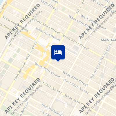 location of hotel on a map