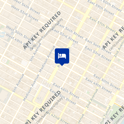 location of hotel on a map
