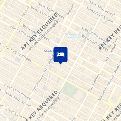 location of hotel on a map