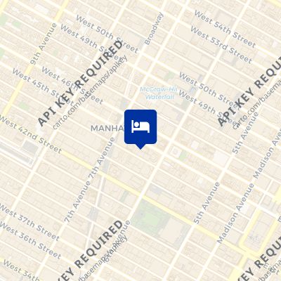 location of hotel on a map