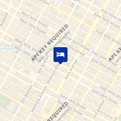 location of hotel on a map