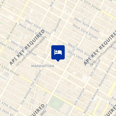 location of hotel on a map