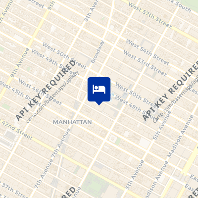 location of hotel on a map