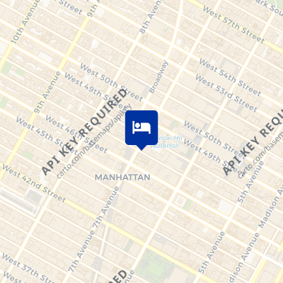 location of hotel on a map