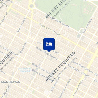 location of hotel on a map