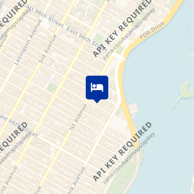 location of hotel on a map