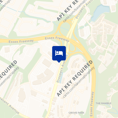 location of hotel on a map
