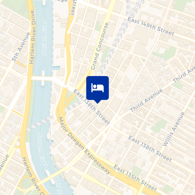 location of hotel on a map