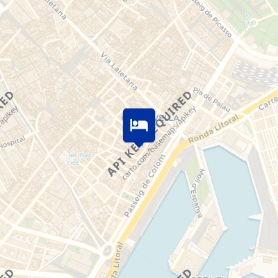 location of hotel on a map