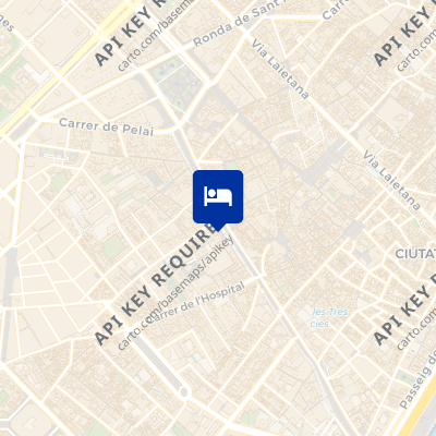 location of hotel on a map