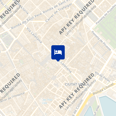 location of hotel on a map