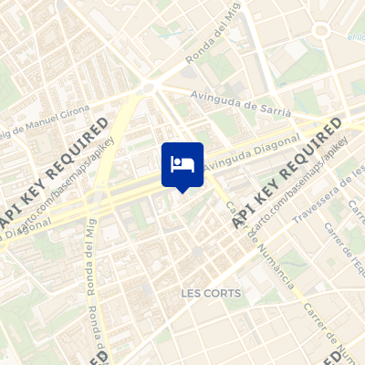 location of hotel on a map