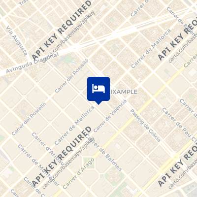 location of hotel on a map