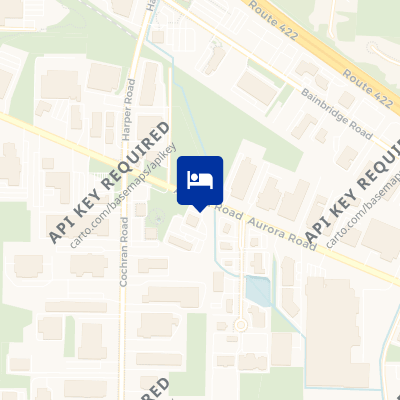 location of hotel on a map