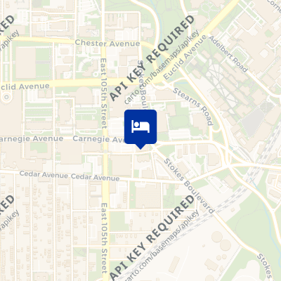 location of hotel on a map
