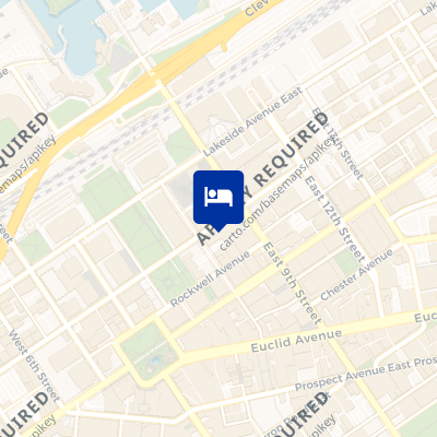 location of hotel on a map
