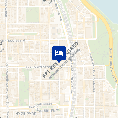 location of hotel on a map
