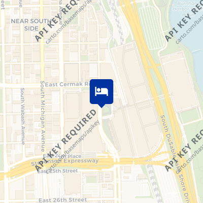 location of hotel on a map