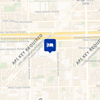 location of hotel on a map