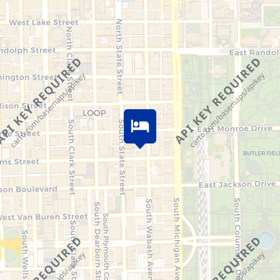 location of hotel on a map