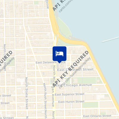 location of hotel on a map