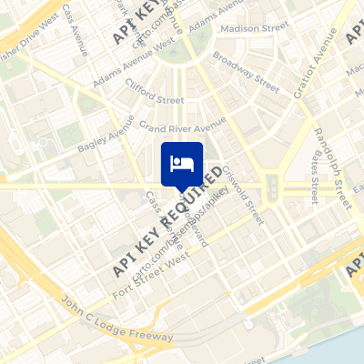 location of hotel on a map