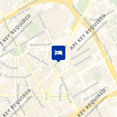 location of hotel on a map