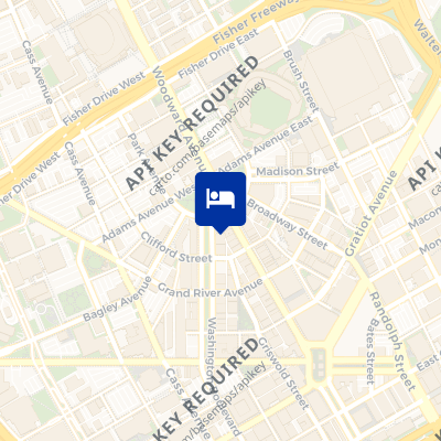location of hotel on a map