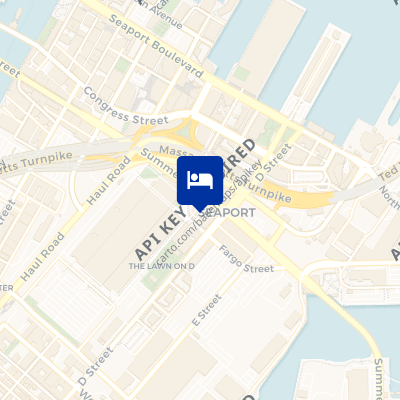 location of hotel on a map