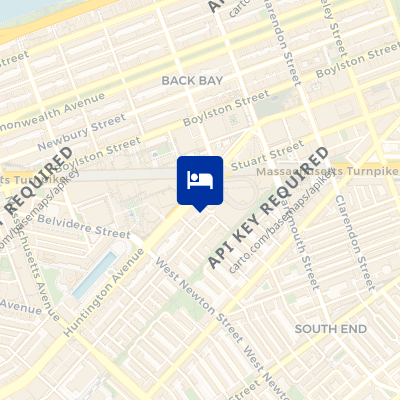 location of hotel on a map