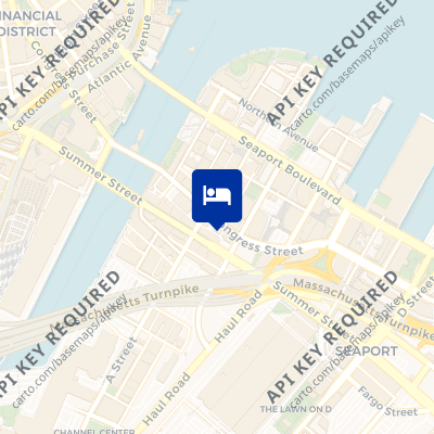 location of hotel on a map