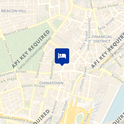 location of hotel on a map
