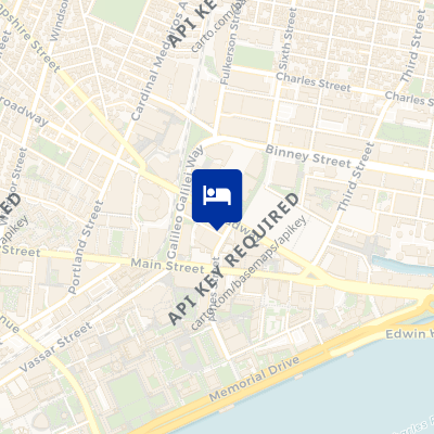 location of hotel on a map